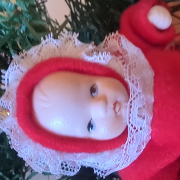 Vintage Porcelain Baby Doll Ornament - Picture 3 of 4